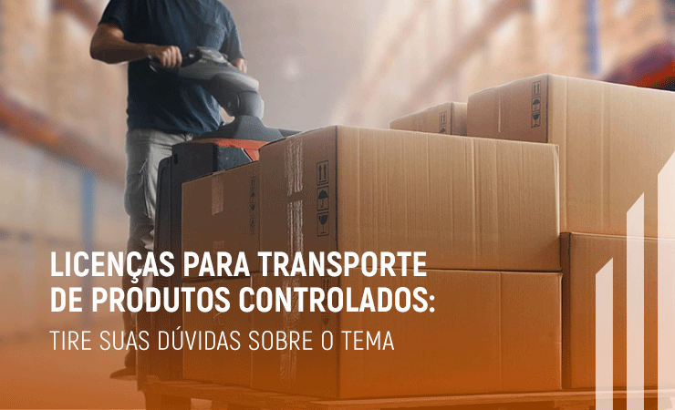 Licença para transporte de produtos controlados